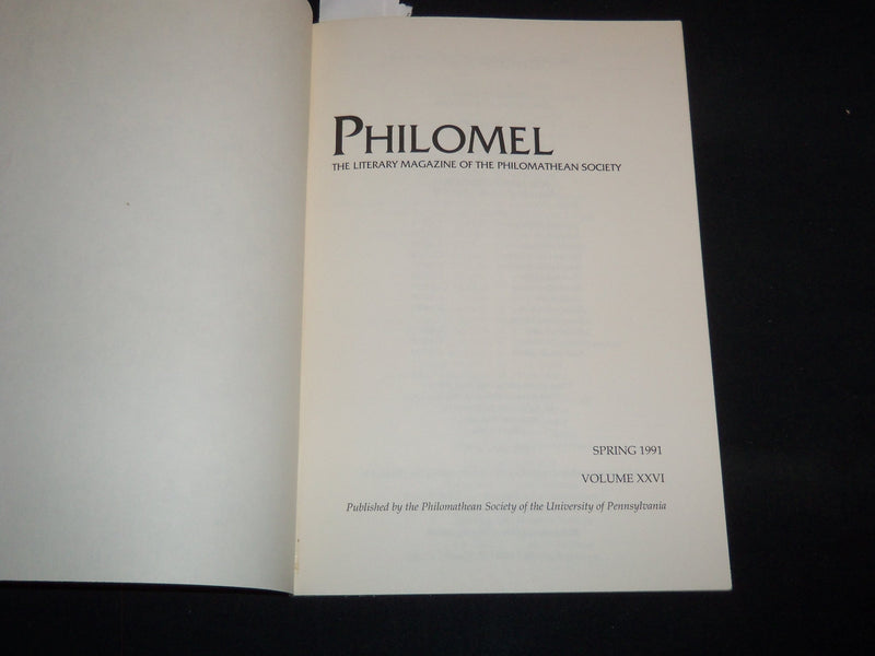 1991 SPRING PHILOMEL LITERARY MAGAZINE LOT OF 2 COPIES - VOLUME 26 - J 8926