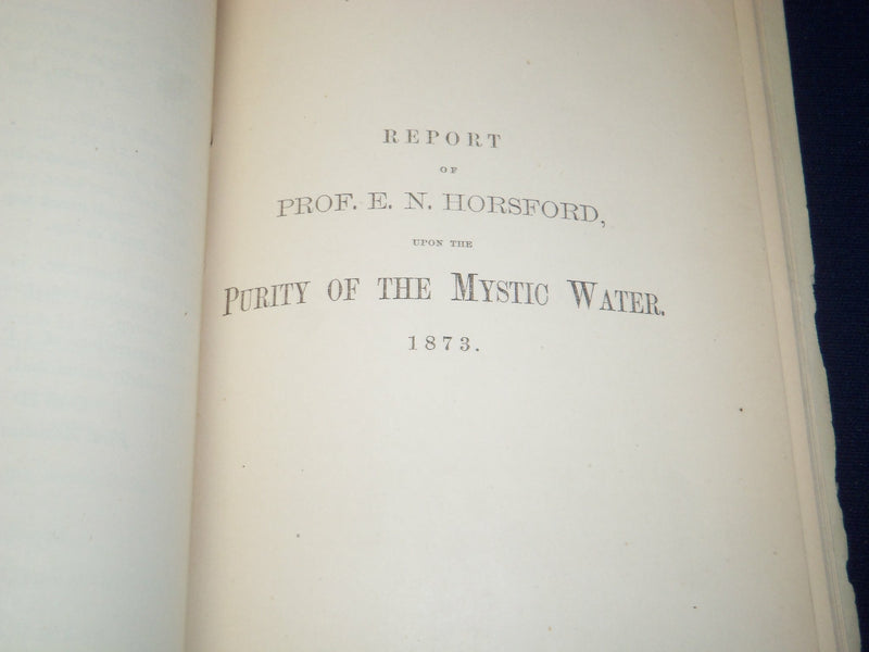 1874 REPORT OF THE COCHITUATE WATER BOARD - BOSTONIA - J 4578