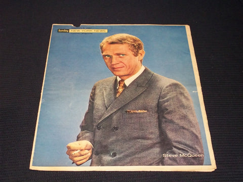 1967 FEBRUARY 5 SUNDAY NEW YORK NEWS COLOROTO MAGAZINE - STEVE MCQUEEN - E 13013