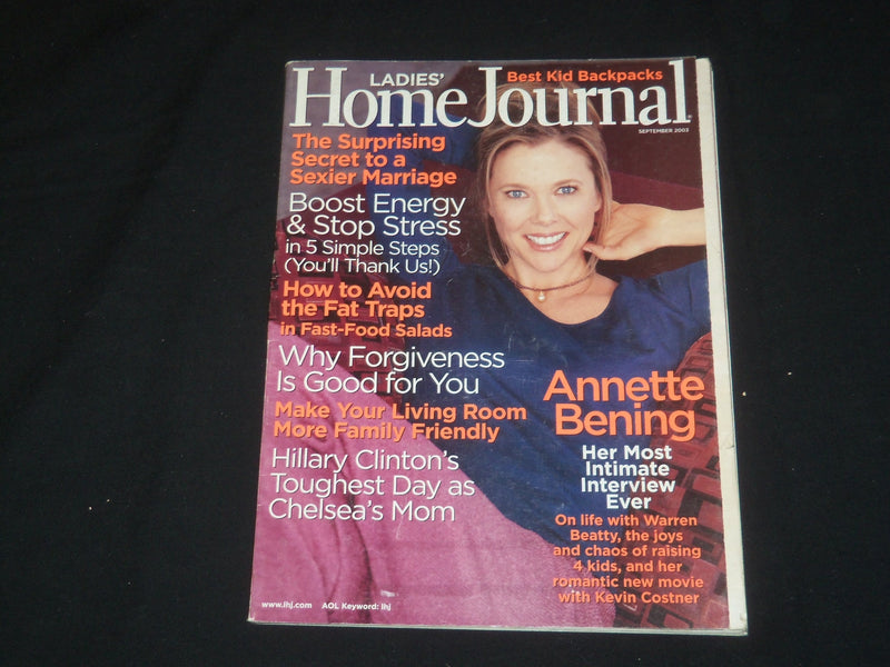 2003 SEPTEMBER LADIES' HOME JOURNAL MAGAZINE - ANNETTE BENING COVER - SP 3766