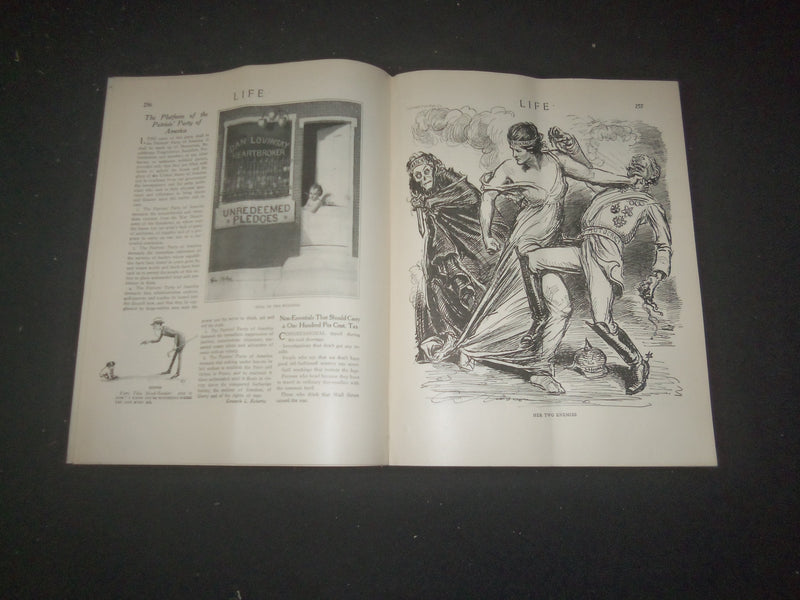 1918 FEBRUARY 14 LIFE MAGAZINE - VALENTINE NUMBER - INCEDIARY MATTER - L 766S