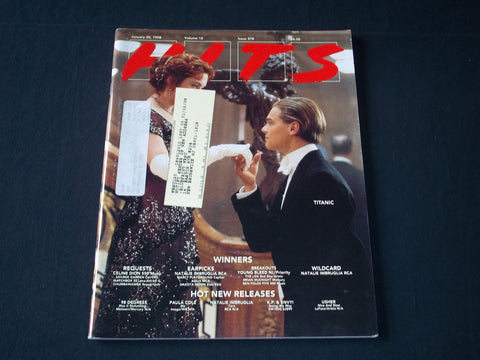 1998 JANUARY 30 HITS MAGAZINE - LEONARDO DICAPRIO COVER - TITANIC - B 5575