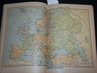 1929 LITERARY DIGEST ATLAS OF THE WORLD HARDCOVER BOOK - KD 6606