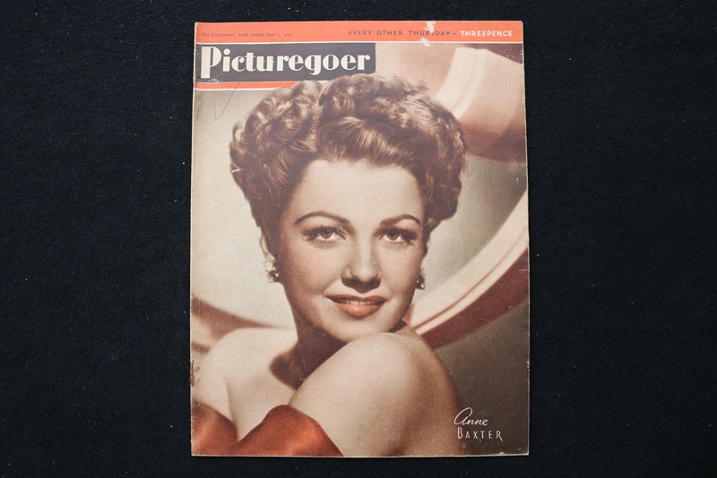 1947 JUNE 7 PICTUREGOER MAGAZINE - ANNE BAXTER COVER - E 26009