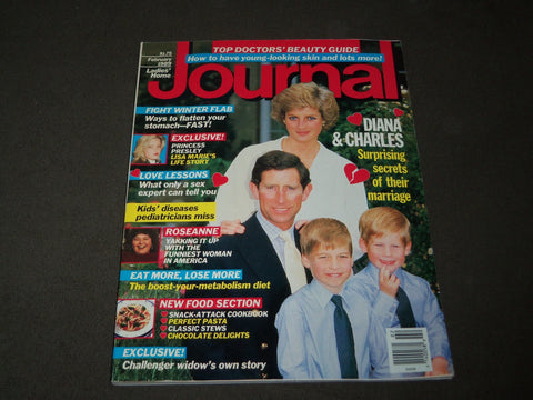 1989 FEBRUARY LADIES' HOME JOURNAL MAGAZINE - PRINCESS DIANA COVER - B 3116