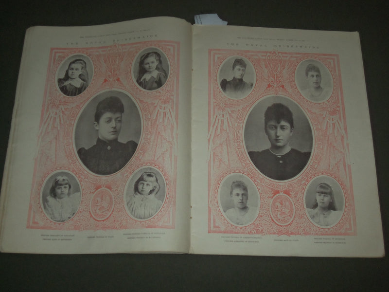 1893 JULY 10 THE ILLUSTRATED LONDON NEWS - WEDDING NUMBER- NICE PHOTO - SP 8323