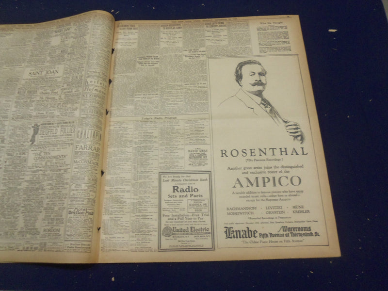 1923 DECEMBER 24 NEW YORK TIMES - PHARAOH CHARIOTS PLATED WITH GOLD - NT 9226