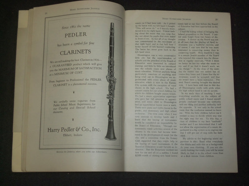 1926-1930 MUSIC SUPERVISORS JOURNAL - LOT OF 5 - O 2440N