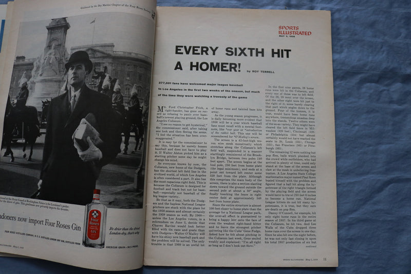 1958 MAY 5 SPORTS ILLUSTRATED MAGAZINE - BIG LEAGUE SECRETS 4 - ST 5506B