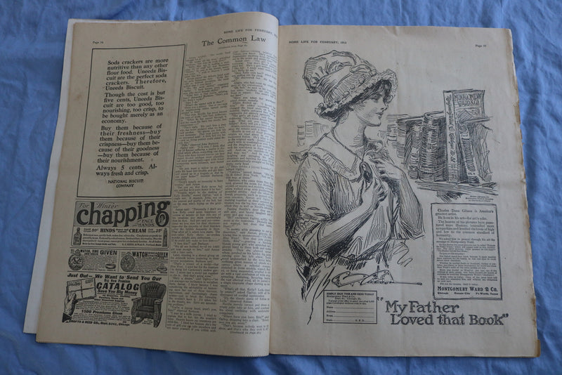 1913 FEBRUARY HOME LIFE MAGAZINE- ILLUSTRATIONS/STORIES/ADS - SP 4784R