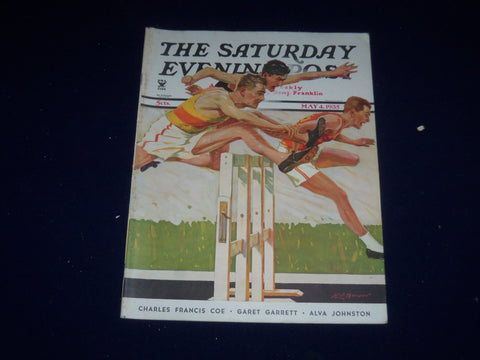 1935 MAY 4 THE SATURDAY EVENING POST MAGAZINE - ILLUSTRATED COVER - SP 5487