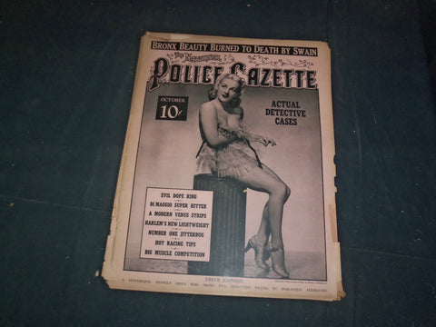 1941 OCTOBER THE NATIONAL POLICE GAZETTE MAGAZINE - DIANE JOHNSON - B 5888