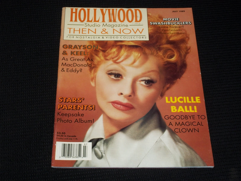 1989 JULY HOLLYWOOD THEN & NOW MAGAZINE - LUCILLE BALL FRONT COVER - E 3427