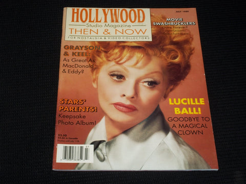 1989 JULY HOLLYWOOD THEN & NOW MAGAZINE - LUCILLE BALL FRONT COVER - E 3427