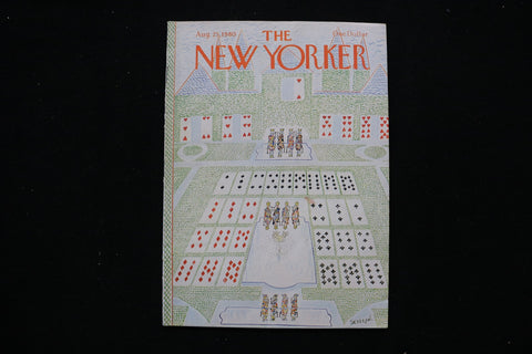 1980 AUGUST 25 NEW YORKER MAGAZINE - GREAT ILLUSTRATED COVER - NY 3036