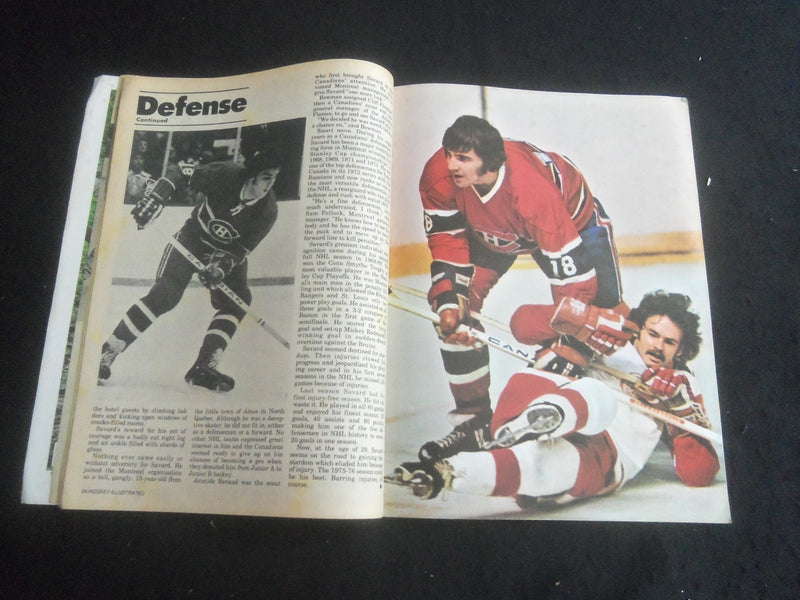 1976 JANUARY HOCKEY ILLUSTRATED MAGAZINE - BERNIE PARENT POSTER - B 6235F