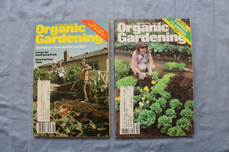 1971-1982 ORGANIC GARDENING MAGAZINE - LOT OF 7 - O 3878