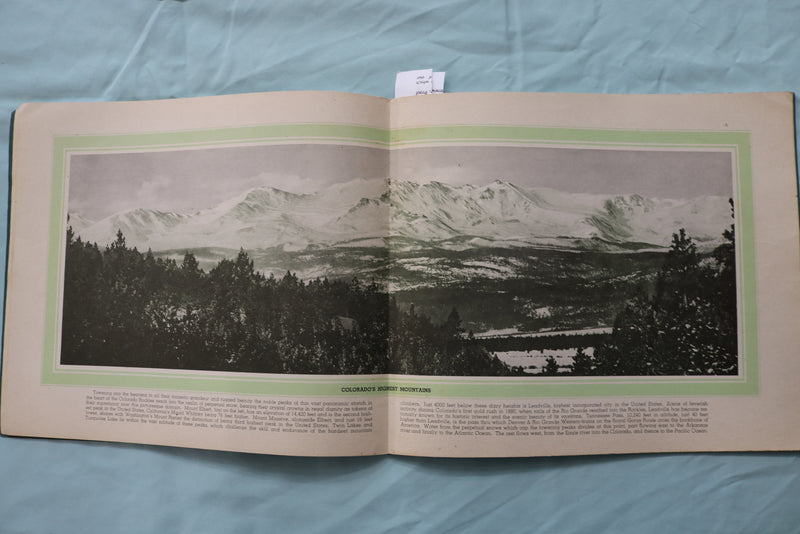 1943 ROCKY MOUNTAIN VIEWS OF THE RIO GRANDE - LOT OF 2 - SOFTCOVER BOOK - K 2484