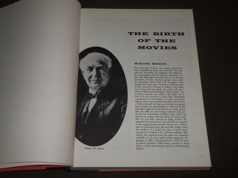 1957 THE MOVIES BOOK BY RICHARD GRIFFITH & ARTHUR MAYER- GREAT PHOTOS - D 216