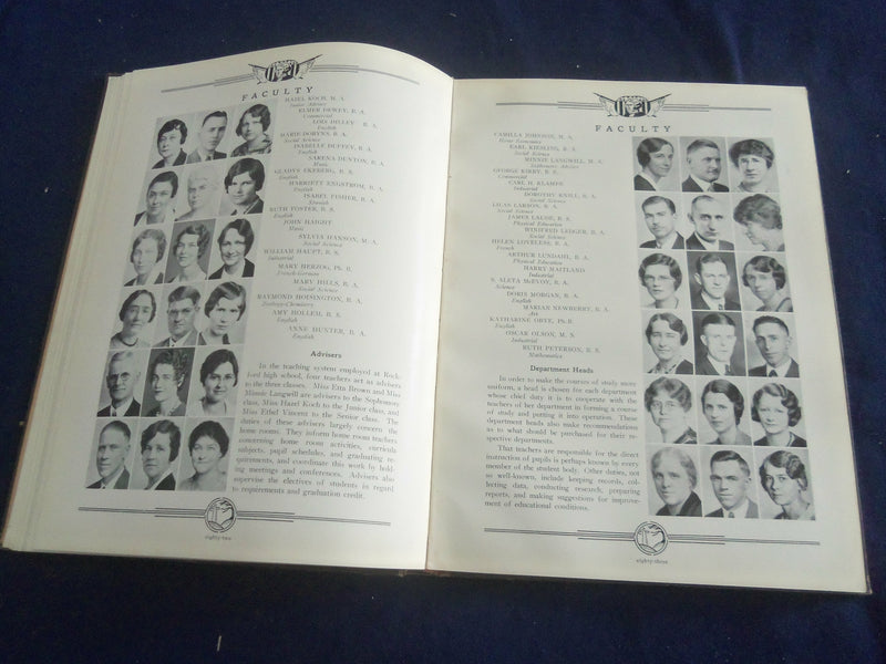 1932 THE ANNUAL ROCKFORD HIGH SCHOOL YEARBOOK - ROCKFORD, ILLINOIS - YB 2606