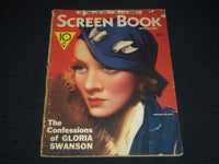 1933 AUGUST SCREEN BOOK MAGAZINE - MARLENE DIETRICH COVER - E 12182