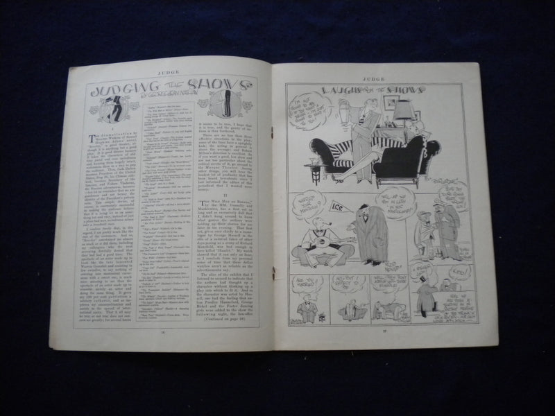 1927 OCTOBER 8 JUDGE MAGAZINE - LODGE NUMBER - SHAKE BROTHER! - B 436K