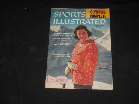 1956 DECEMBER 17 SPORTS ILLUSTRATED MAGAZINE - ELIZABETH GUEST - SP 8814