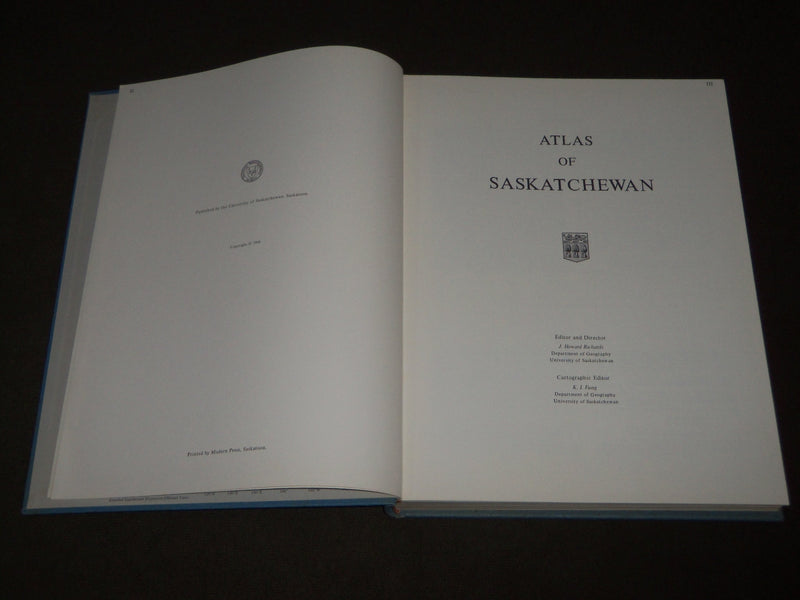 1969 ATLAS OF SASKATCHEWAN BOOK BY RICHARDS & FUNG - GREAT PRINTS - I 1574
