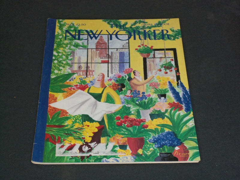 2002 APRIL 15 THE NEW YORKER MAGAZINE - ILLUSTRATED COVER - NY 1946