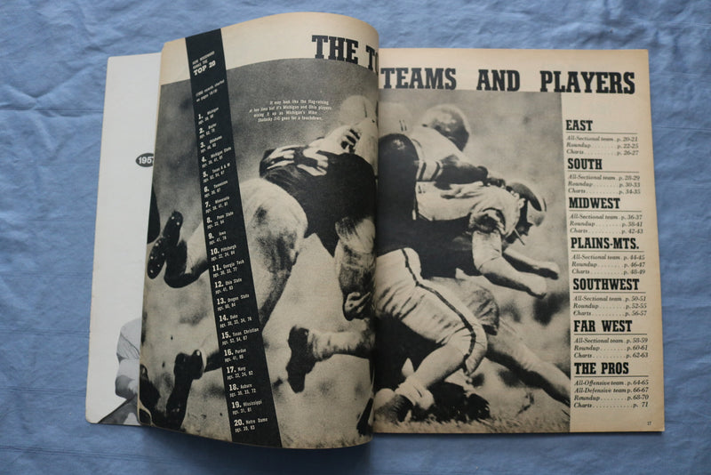 1957 STANLEY WOODWARD'S FOOTBALL MAGAZINE - BOBBY COX COVER - ST 5506U