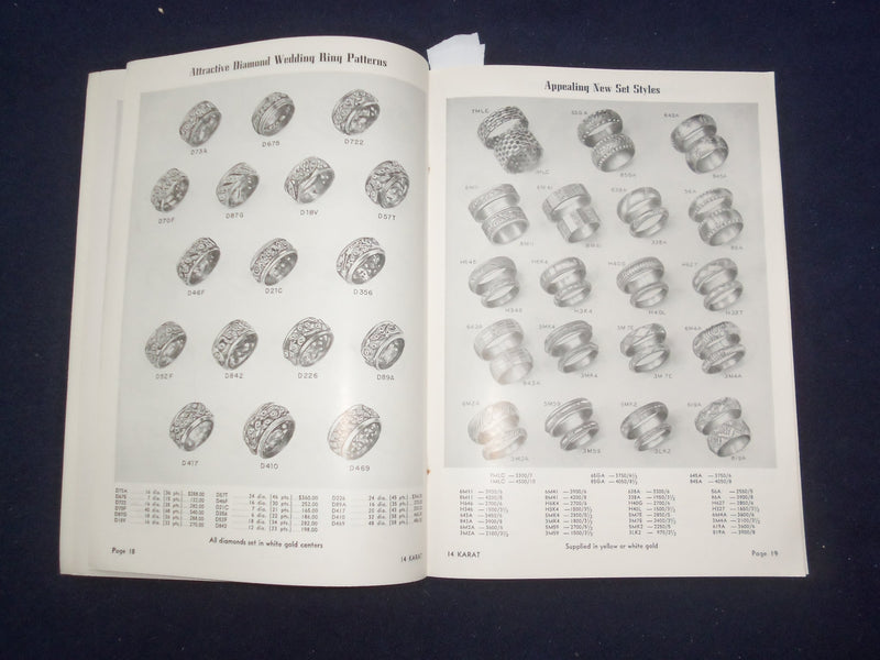 1959 P&B RING CORPORATION CATALOG - PRECIOUS JEWELRY OF ENDURING BEAUTY - J 9335