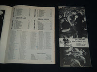 1982 SEPTEMBER 25 DELAWARE VS. PRINCETON FOOTBALL PROGRAM & MEDIA KIT - J 4136