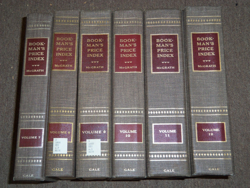 1964-1977 BOOK MAN'S PRICE INDEX EDITED BY DANIEL MCGRATH VOL LOT OF 11 - KD 75
