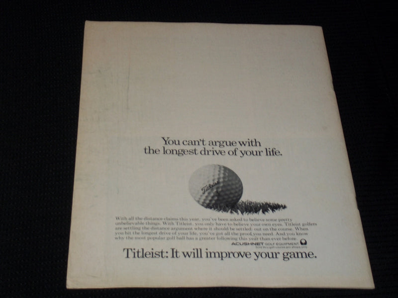 1973 JULY 20 GOLF WORLD NEWSWEEKLY MAGAZINE - TOM WEISKOPF - E 6131