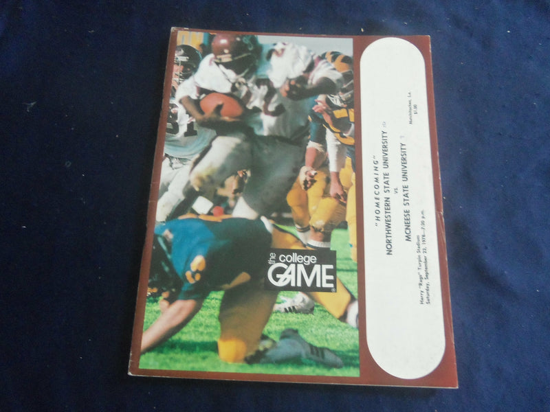 1978 SEP 23 COLLEGE GAME PROGRAM- NW STATE UNIV VS MCNEESE STATE UNIV - ST 6044I