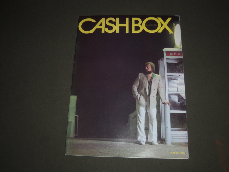 1980 AUGUST 30 CASHBOX MAGAZINE - ROBERT JOHN COVER - SP 3494