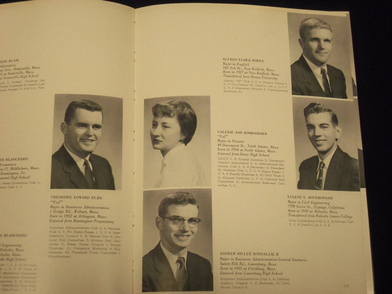 1956 INDEX UNIVERSITY OF MASSACHUSETTS COLLEGE YEARBOOK - GREAT PHOTOS - YB 849