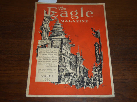 1930 AUGUST THE EAGLE MAGAZINE - GELETT BURGESS - BABE HERMAN - K 1263