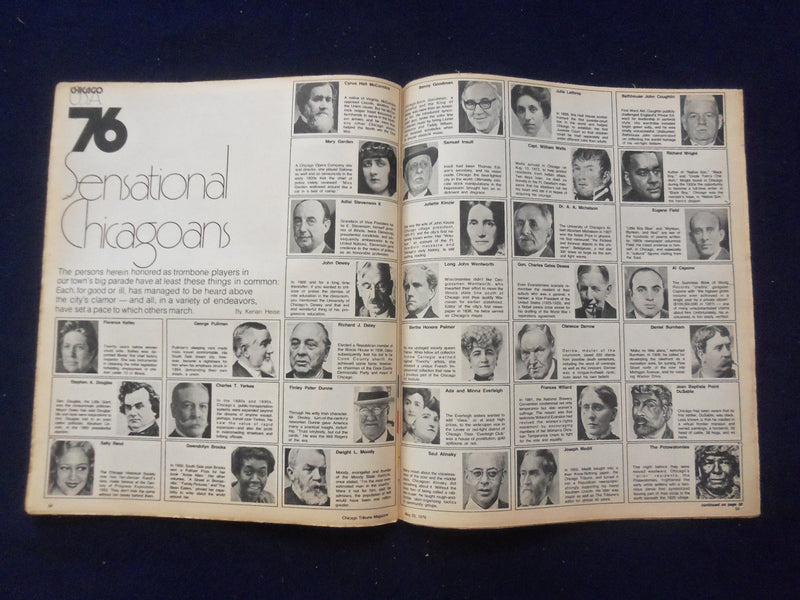 1976 MAY 23 CHICAGO TRIBUNE MAGAZINE SECTION - CHICAGO AND THE U.S.A. - NP 6424