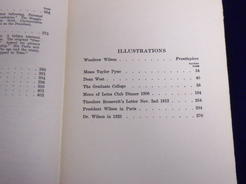 1924 WOODROW WILSON A CHARACTER STUDY BOOK BY ROBERT EDWARDS ANNIN - KD 703L
