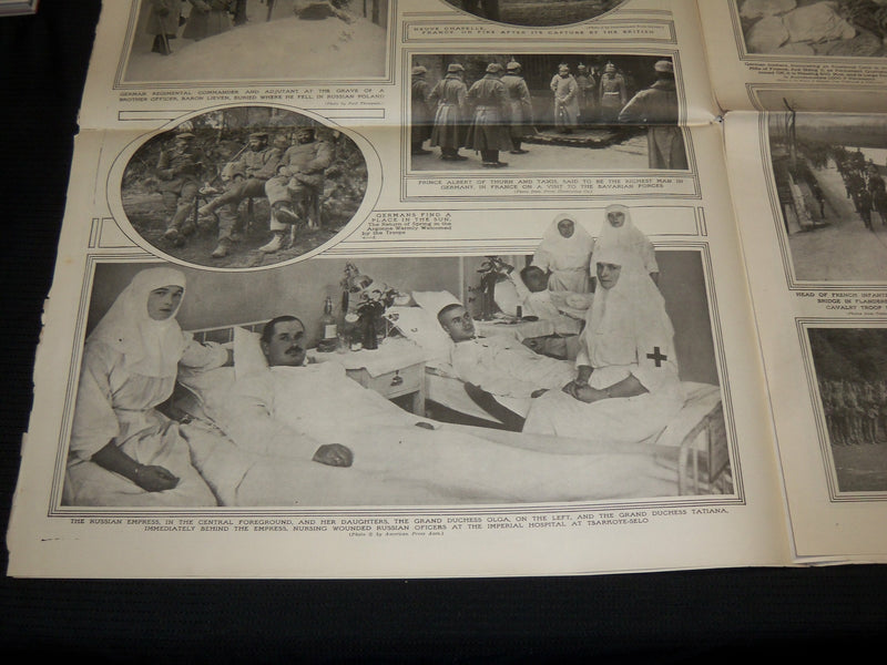 1915 APRIL 25 NEW YORK TIMES PICTURE SECTION - RUSSIAN PRISONERS - NP 5476