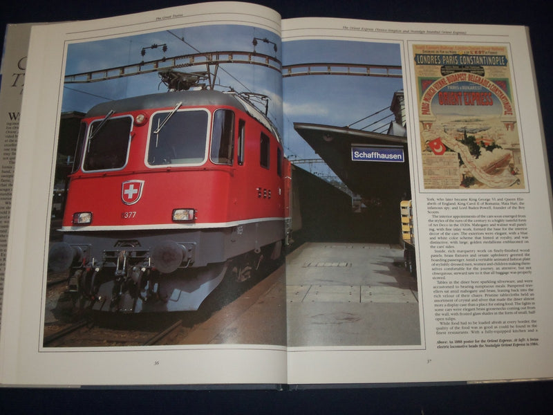 1990 THE GREAT TRAINS LUXURY RAIL JOURNEYS BOOK BY TIMOTHY WHEATON - KD 2814