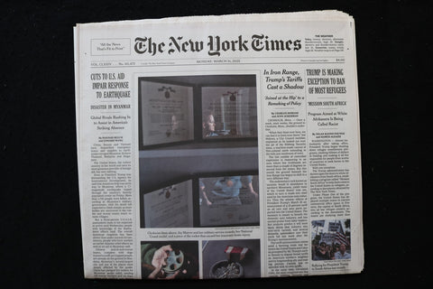2025 MARCH 31 NEW YORK TIMES - TRUMP IN MAKING EXCEPTION TO BAN OF MOST REFUGEES