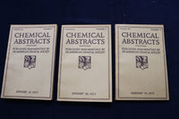1932-1933 CHEMICAL ABSTRACTS SEMI-MONTHLY MAGAZINE - LOT OF 19 - O 3382