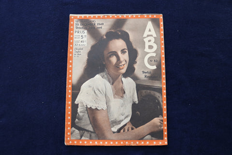 1949 DECEMBER 25 ABC MAGAZINE - ELIZABETH TAYLOR COVER - DUTCH - E 23837