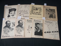 1950-1956 PLAYBILL PROGRAMS LOT OF 9 - ETHEL MERMAN - REX HARRISON - J 3892