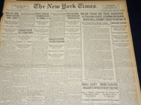 1920 MAY 28 NEW YORK TIMES - WILSON BETOES RESOLUTION, RUTH 2 HOMERS - NT 8680