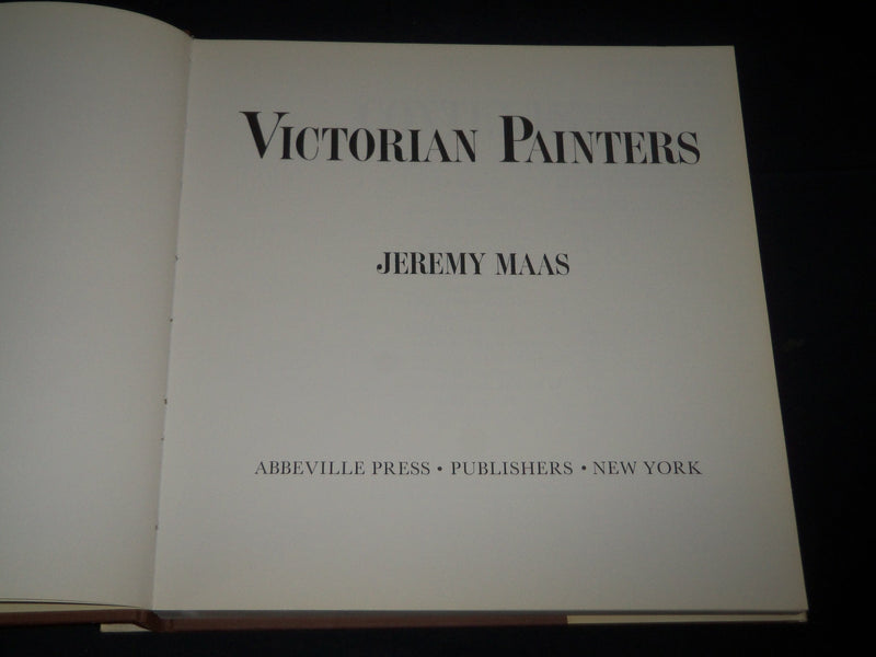 1984 VICTORIAN PAINTERS HARDCOVER BOOK BY JEREMY MAAS - GREAT PRINTS - D 361