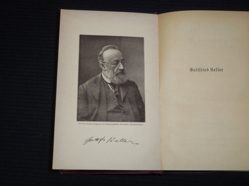 1921-1922 GOTTFRIED KELLER GERMAN BOOK LOT OF 6 - VOLUMES 1-6 - KD 2094