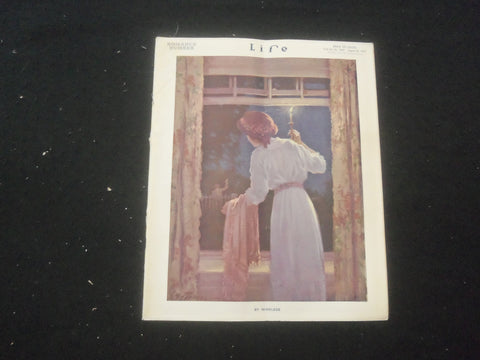 1913 AUGUST 28 LIFE MAGAZINE - ROMANCE NUMBER - BY WIRELESS - L 758B